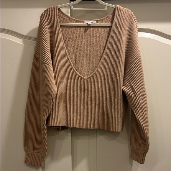 Lunya Cozy Cotton Silk Reversible Pullover Tranquil Tan - Picture 3 of 7